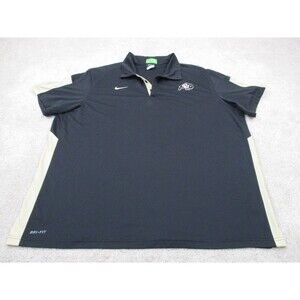 Colorado Buffaloes Nike Polo Shirt Men 2XL XXL Black CU Boulder Football